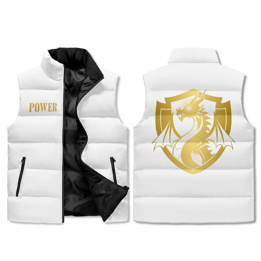 The Dragon's Power Unisex Puffer Vest