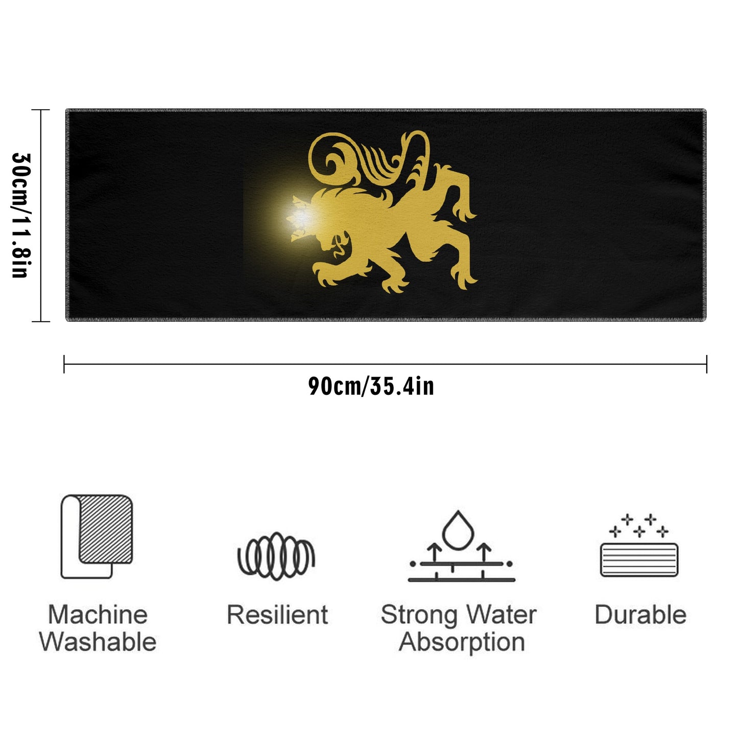 The Royal Lion's Strength sports towel