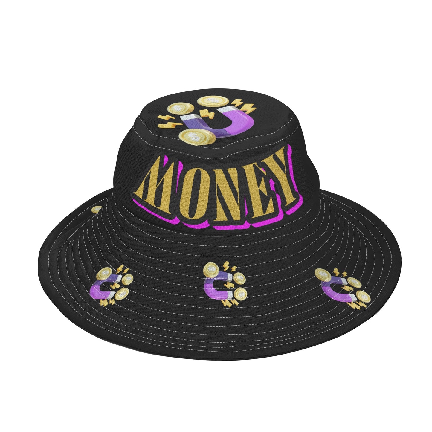 Money Magnet Bucket Fisherman Caps