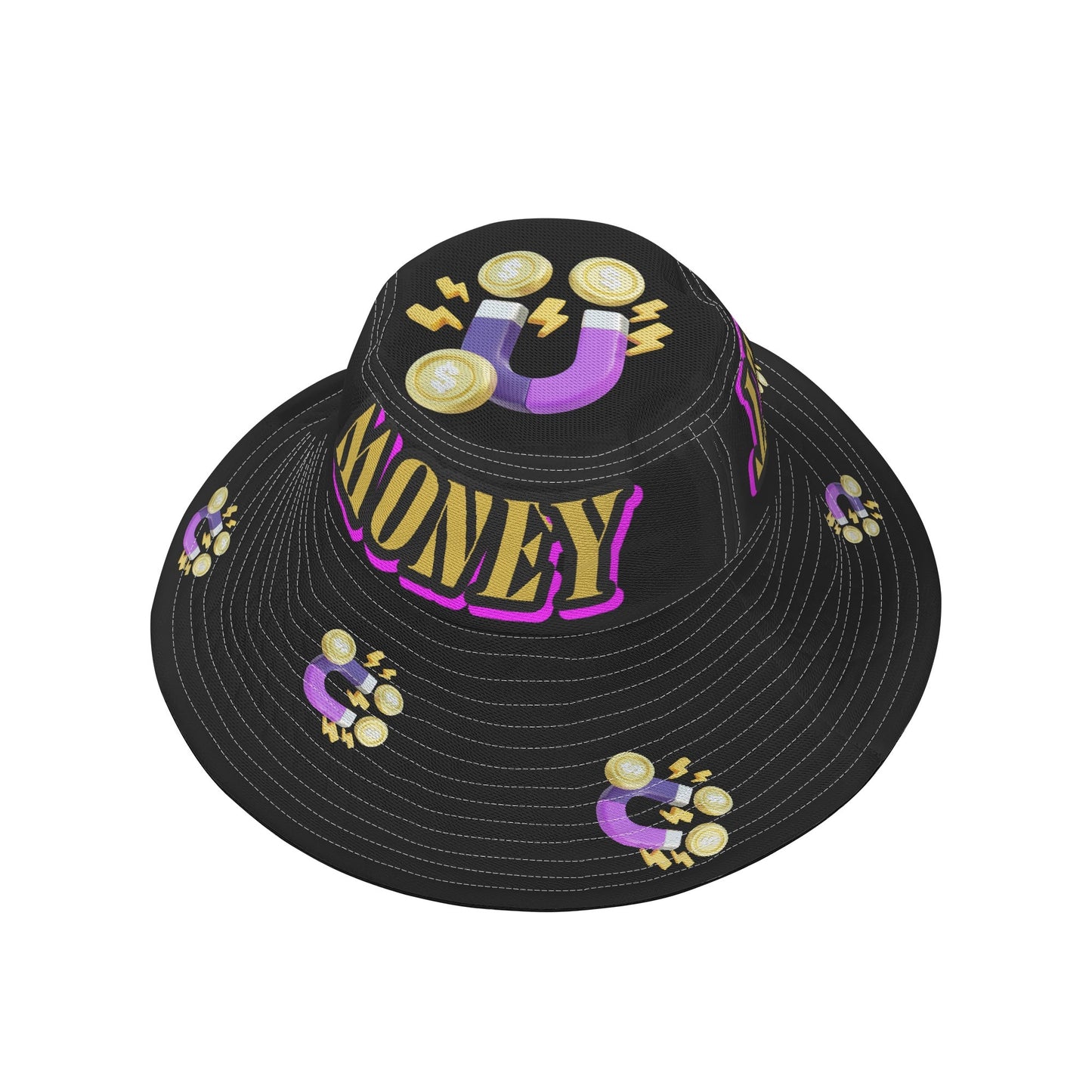 Money Magnet Bucket Fisherman Caps